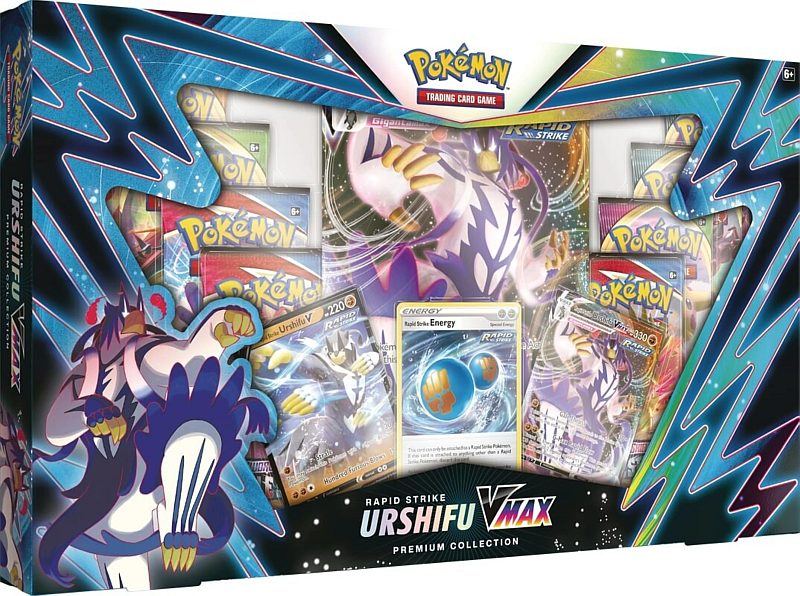 Pokemon  VMAX Box: Rapid Strike Urshifu VMAX Premium Collection (8 Boosters)