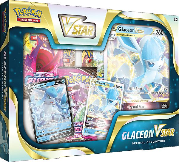 Pokemon  VSTAR Box: Glaceon VSTAR Special Collection (USA version) (5 Boosters)
