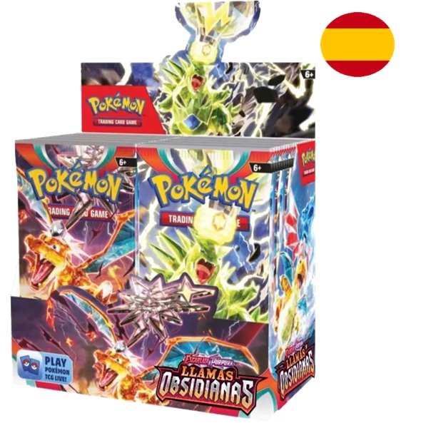 Pokemon Display (Booster Box) <b>SPANSK/SPANISH</b> - SV03 - Scarlet & Violet: Obsidian Flames - 36 Boosters