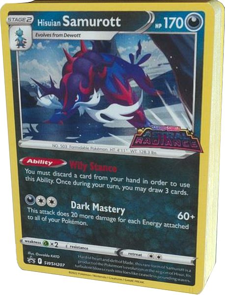Pokemon Build & Battle Prerelease Deck (40 Kort) - SWSH10 - Sword & Shield: Astral Radiance: Hisuian Samurott