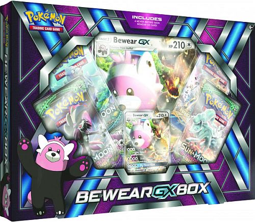 Pokemon  GX Box: Bewear-GX - 4 Boosters, Promo & Oversize kort