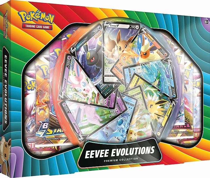 Pokemon  V Box: Eevee Evolutions Premium Collection - 9 Boosters & 9 V-Promos!