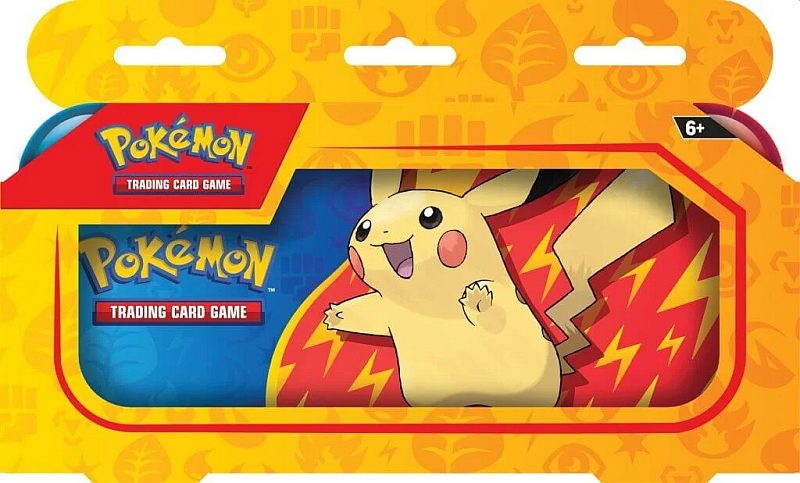 Pokemon Tin Kasse - 2023 Back To School Pencil Case Tin (Penalhus med 2 Boosters)