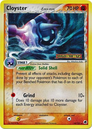 Cloyster (Delta Species) (EX Dragon Frontiers)