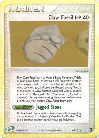 Claw Fossil(EX Sandstorm Nintendo)