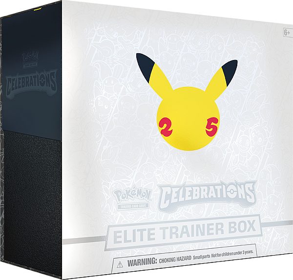 Pokemon Celebrations (25th Anniversary) - Elite Trainer Box - Turneringsboks for begyndere (15 Boosters)