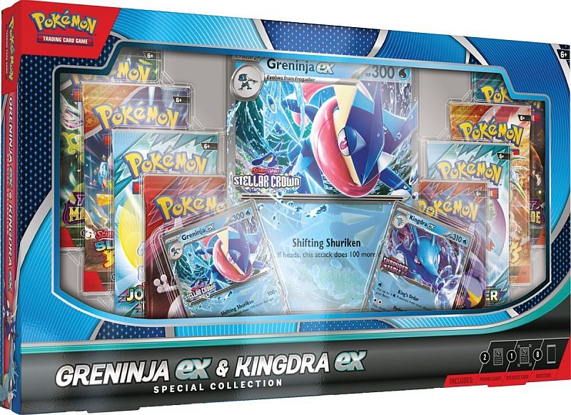 Pokemon  ex Box: Greninja ex & Kingdra ex Special Collection (8 Boosters)