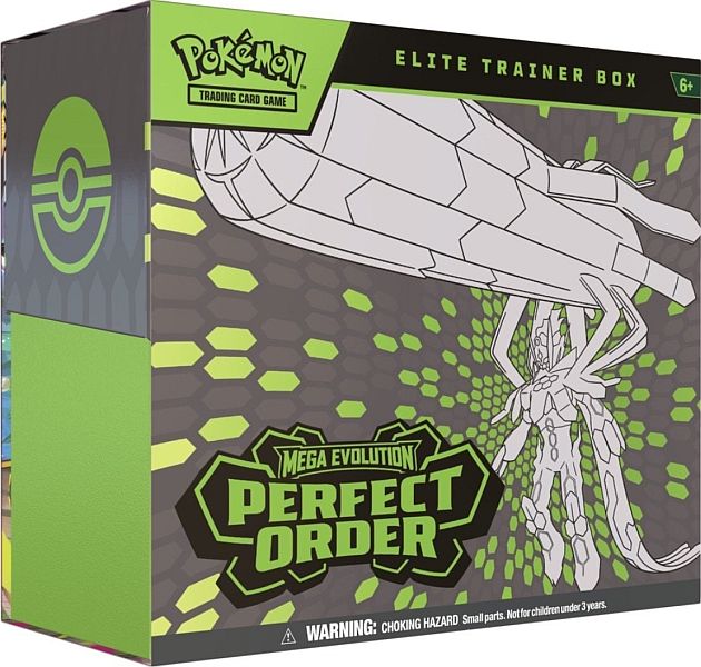 Pokemon Mega Evolution: Perfect Order - Elite Trainer Box (Mega Zygarde/Tyrunt) - Boks med 9 Boosters, Promokort & Tilbehør