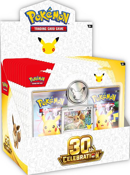 Pokemon Blister Display/Case - Mega Evolution: 30th Celebration - 2-Pack Blister Collection: Eevee (12 Blisters/24 Boosters)