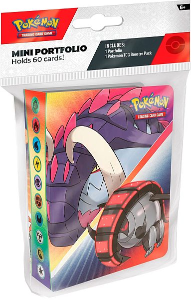 Mappe - Pokemon - Scarlet & Violet: Paradox Pokemon (2024 Spring) Mini-Album (Binder) & Booster Pack! - Plads til 60 kort