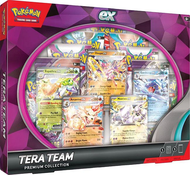 Pokemon  ex Box: Tera Team Premium Collection (2024) (9 Boosters)