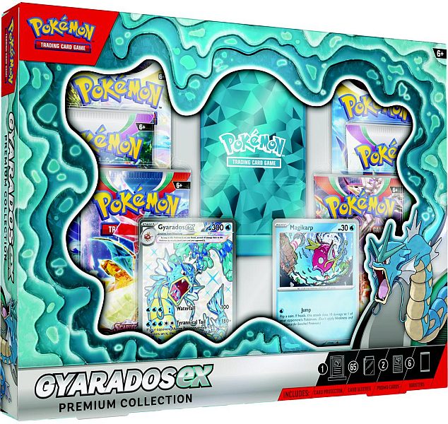 Pokemon  ex Box: Gyarados ex Premium Collection (2023) (6 Boosters)