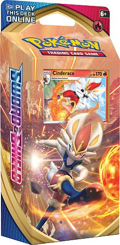 Pokemon Deck - Sword & Shield: Base Set Theme Deck - V2: Fire (Scorbunny/Cinderace)