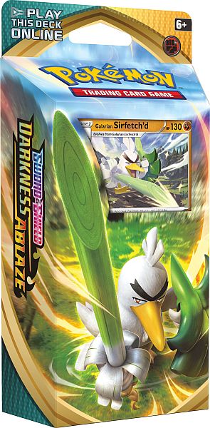 Pokemon Deck - Sword & Shield: Darkness Ablaze Theme Deck: Galarian Sirfetch'd