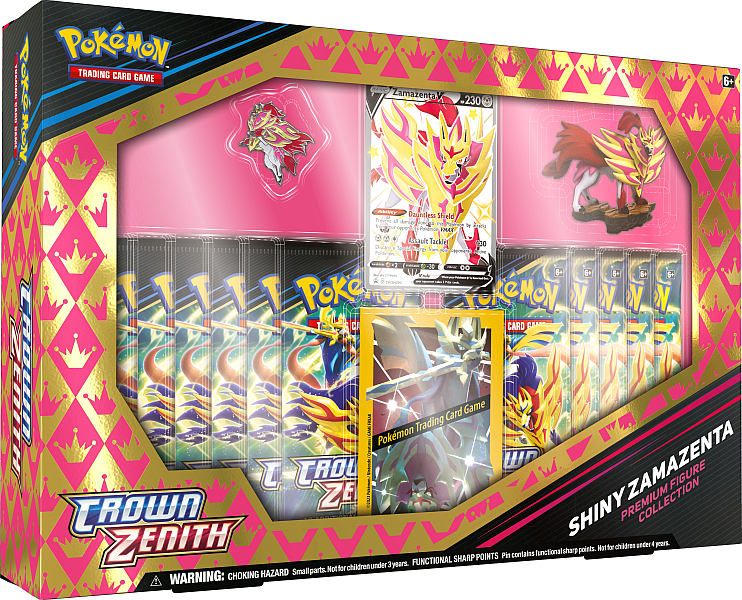 Pokemon Crown Zenith - Shiny Zamazenta V Premium Figure Collection (11 Boosters)