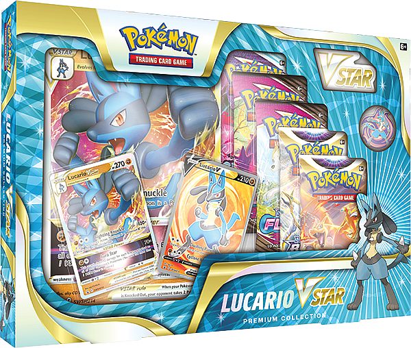 Pokemon  VSTAR Box: Lucario VSTAR Premium Collection (5 Boosters)