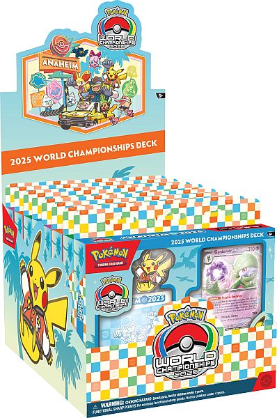 Pokemon Deck - 2025 World Championship (WCD) -  Display Box (8 Decks)