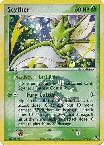 Scyther (EX Fire Red Leaf Green Nintendo) Scyther (EX Fire Red Leaf Green Nintendo)