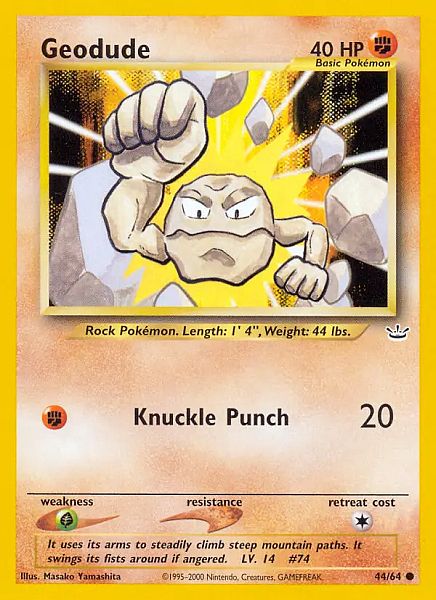 Geodude (Neo Revelations WoTC)