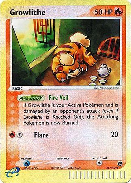 Growlithe(EX Sandstorm Nintendo)