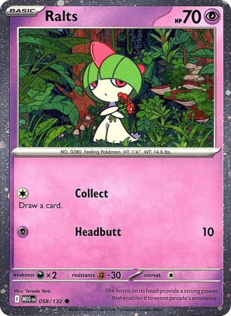 Ralts - Cosmos Holo (Pokemon Mega Evolution: Base Set)