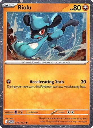 Riolu - Cosmos Holo (Pokemon Mega Evolution: Base Set)