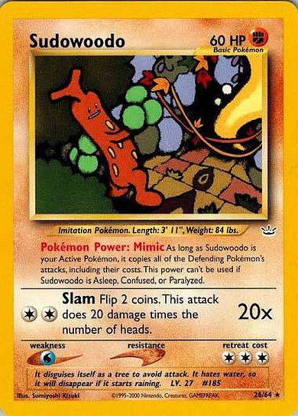 Sudowoodo (Neo Revelations WoTC)