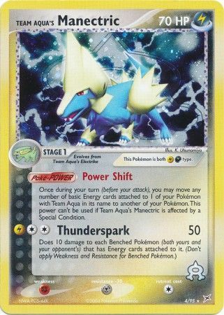 Team Aqua's Manectric 2   (EX Team Aqua Vs Team Magma Nintendo)