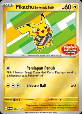 Pikachu Berkemeja Batik (Pokemon Scarlet & Violet: Indonesia Journey)