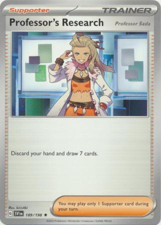 Professor's Research (Professor Sada) (Pokemon Scarlet & Violet: Base Set)