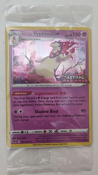Hisuian Typhlosion (Sword & Shield: Astral Radiance) (Pokemon Stamped Promos) - Sealed Promo
