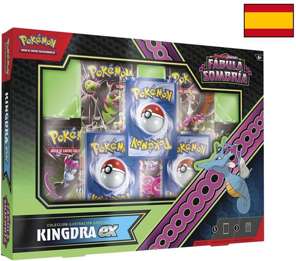 Pokemon <b>SPANSK/SPANISH</b> Scarlet & Violet: Shrouded Fable - Kingdra ex Special Illustration Collection (5 Boosters)