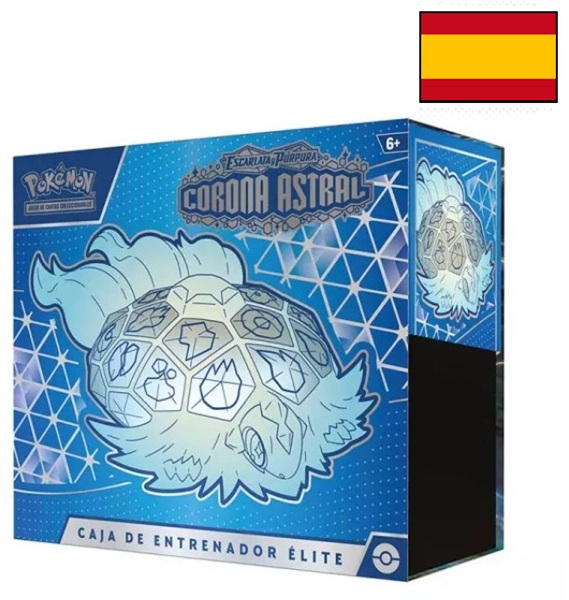 Pokemon <b>SPANSK/SPANISH</b> Scarlet & Violet: Stellar Crown - Elite Trainer Box (Terapagos/Noctowl) - Boks med 9 Boosters, Promokort & Tilbehør
