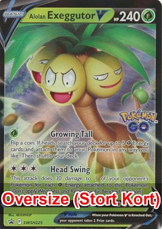Alolan Exeggutor V - SWSH225 (V Box) - Pokemon Oversized Promo