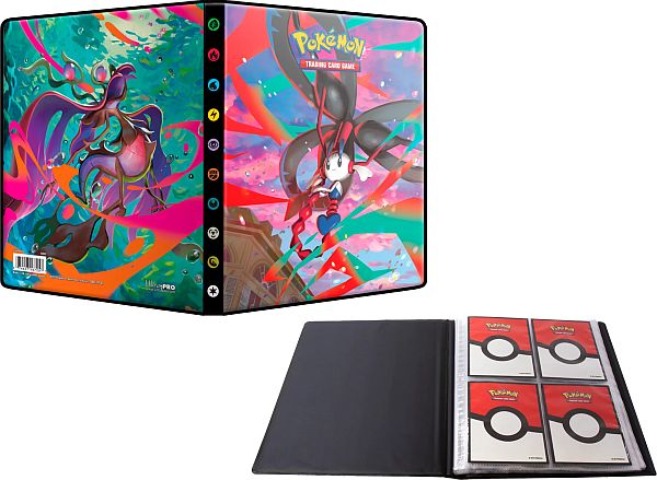 Mappe - Pokemon - ME04 - Mega Evolution: Chaos Rising - Album - 4-Pocket (Holder 80 kort + 4 Oversized kort) Ultra Pro #16725