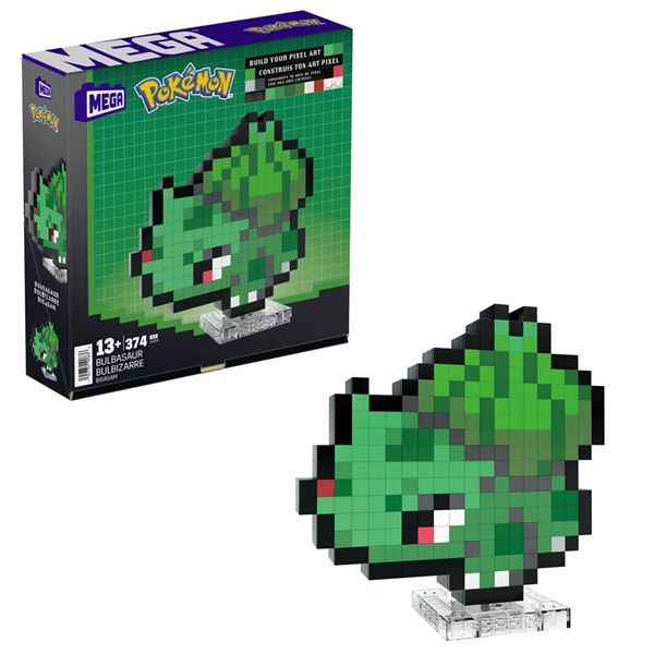 Pokémon - Mega Construction Set - Bulbasaur Pixel Art