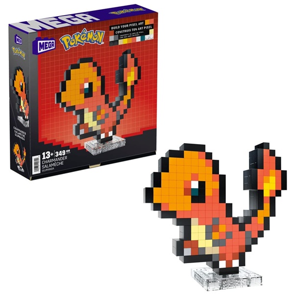 Pokémon - Mega Construction Set - Charmander Pixel Art