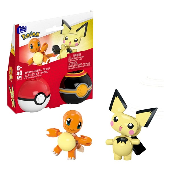 Pokémon - Mega Construction Set - Poké Ball Collection: Charmander & Pichu
